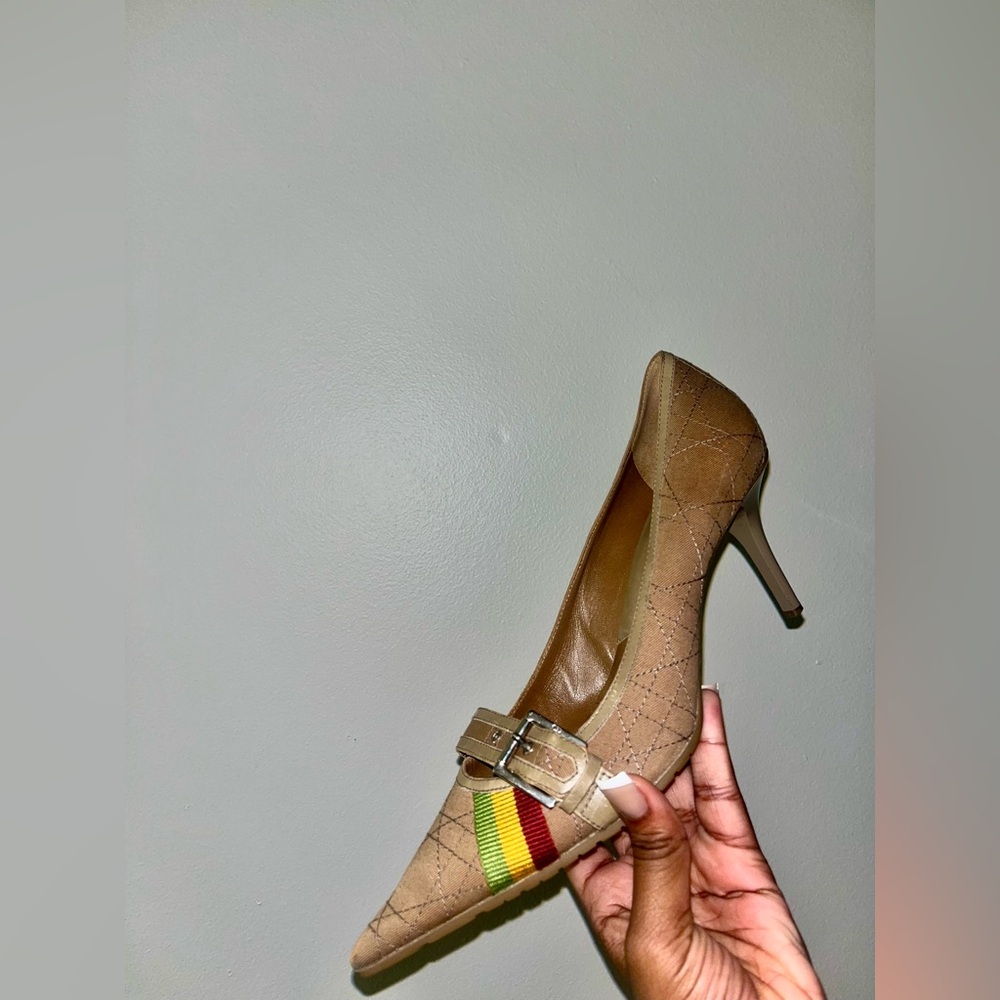 John Galliano Rasta Dior kitten heel